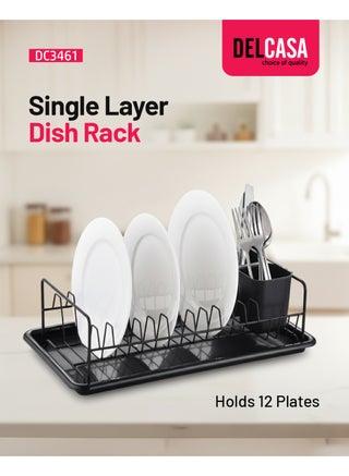 Delcasa Single Layer Dish Rack DC3461 - view 1