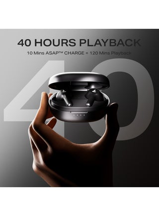 Airdopes 71 Tws Earbuds With 40 Hours Playtime, Dual Mics With Enxtm, Asap Charge, Iwp, Beast Mode With 50 Ms Low Latency, Ipx4 & Pocketable Id Active Black - view 3