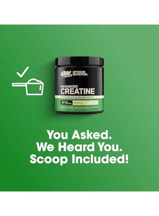 Micronized Creatine Monohydrate Powder for Muscle Building Support - Unflavored, 300 Grams, 60 Servings - view 4